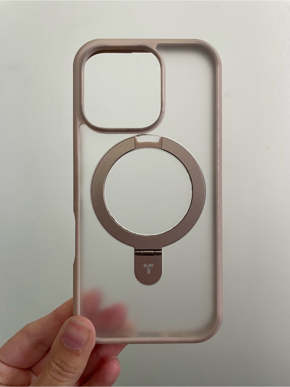 Amazon Clear Phone Case with Pink Rose Gold Ring